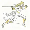 kill bill the bride character tattoo design idea