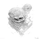 A guy that is climbing to get knowledge  tattoo design idea