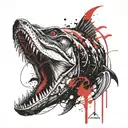 alligator gar tattoo design idea