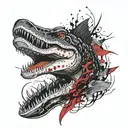 alligator gar tattoo design idea