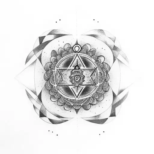 seven chakras with phionex tattoo design idea