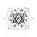 seven chakra tattoo design idea