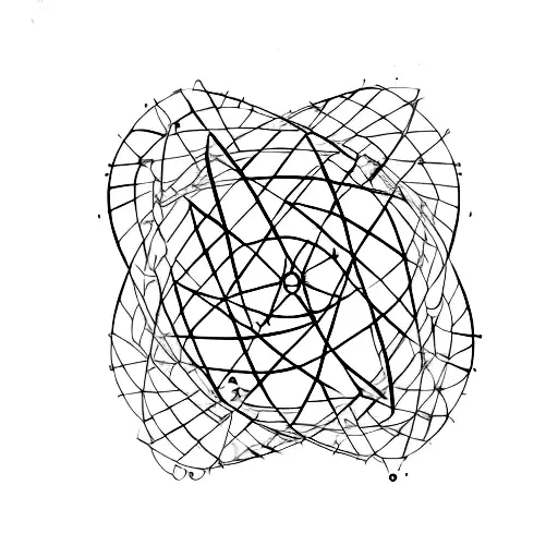 DNA Atom tattoo design idea
