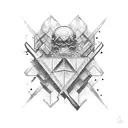 alchemist stone tattoo design idea