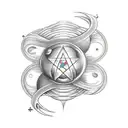 occult symbols mars venus lower arm tattoo design idea