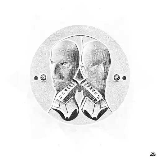 a pair of hs5 speakers tattoo design idea