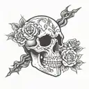 memento mori tattoo design idea