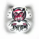 Panther dagger  tattoo design idea