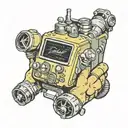 fallout pipboy tattoo design idea