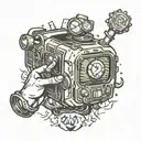 fallout pipboy tattoo design idea
