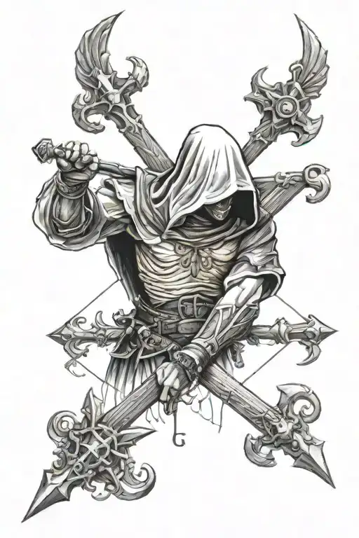 assassin catholic judgement tattoo tattoo design idea