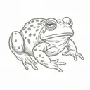 Bufo Alvarius toad tattoo design idea