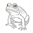 Bufo Alvarius toad tattoo design idea