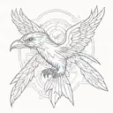  thunderbird tattoo design idea