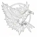  thunderbird tattoo design idea
