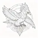  thunderbird tattoo design idea