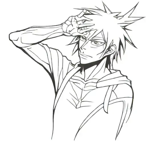 Bleach Anime Tattoo with Urahara Kisuke tattoo design idea