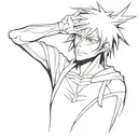 Bleach Anime Tattoo with Urahara Kisuke tattoo design idea