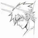 Bleach Anime Tattoo with Urahara Kisuke tattoo design idea
