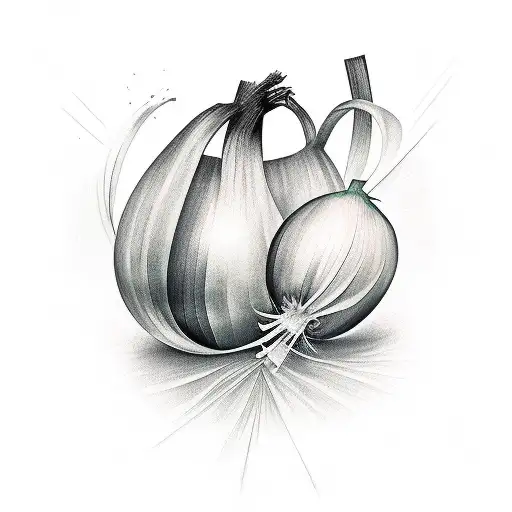 Onion tattoo design idea