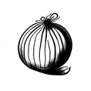 Onion tattoo design idea