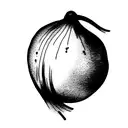 Onion tattoo design idea