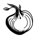Onion tattoo design idea