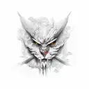 EGA with blood stripe tattoo design idea