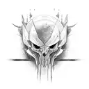 EGA with blood stripe tattoo design idea