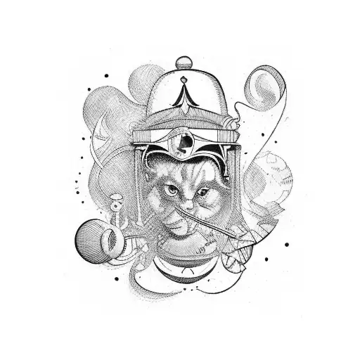 Theatre, Time is relative, What is jazz, Alice in Wonderland  tattoo design idea