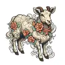 Lamb tattoo design idea
