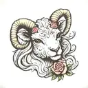 Lamb tattoo design idea