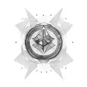 A vibrant new-school tattoo featuring a microphone and musical notes intertwined with the lyrics of a Demi Lovato song. tattoo design idea