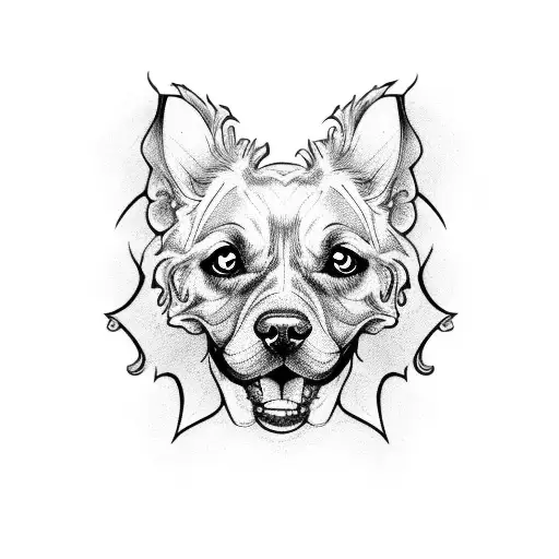 Dog lover tattoo design idea