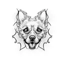 Dog lover tattoo design idea