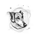 Dog lover tattoo design idea