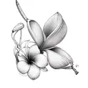 plumeria tattoo design idea