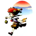 skull kid  tattoo design idea