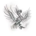 Phoenix tattoo design idea