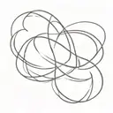 reality shifting symbol intertwined tattoo design idea