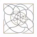 reality shifting symbol intertwined tattoo design idea