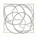 reality shifting symbol intertwined tattoo design idea