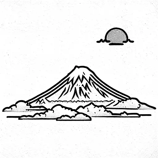cotopaxi volcano tattoo design idea