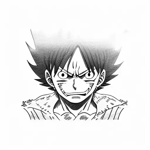luffy tattoo design idea