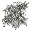 leo, Virgo cusp tattoo design idea