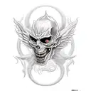 hades with hell hounds tattoo design idea