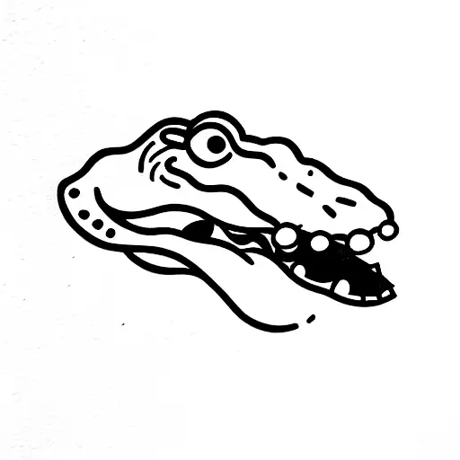 alligator  tattoo design idea