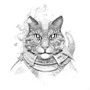 patchwork tattoo design idea