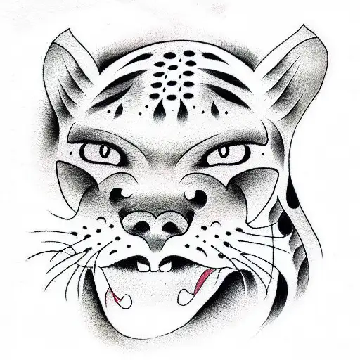 Panther tattoo design idea