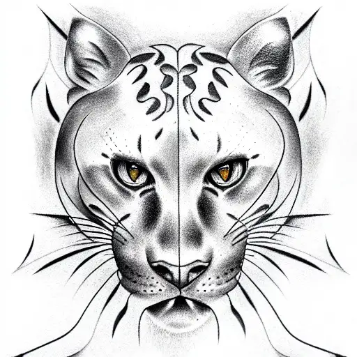 Panther tattoo design idea